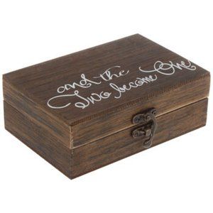 Hobby Lobby Two Become One Wood Ring Box